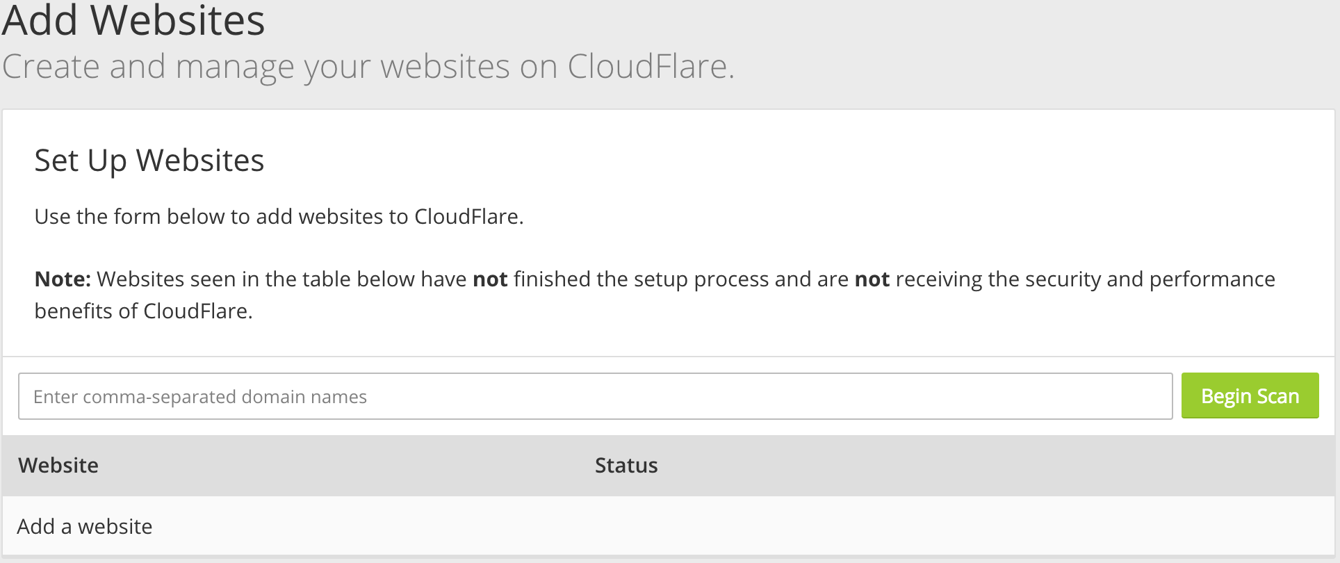 Add your website. Note. Как избавиться от cloudflare. Site setting.