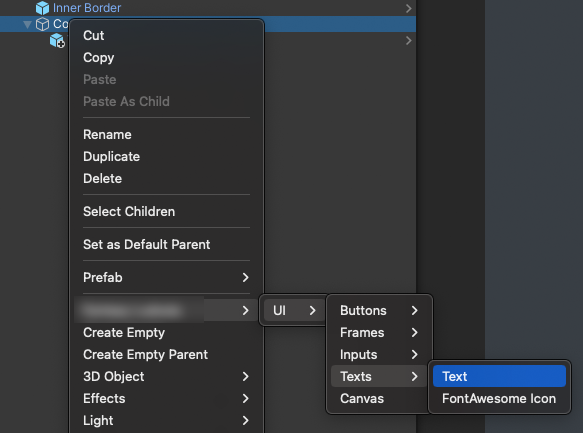 Instantiate your own UI prefabs via GameObject menu